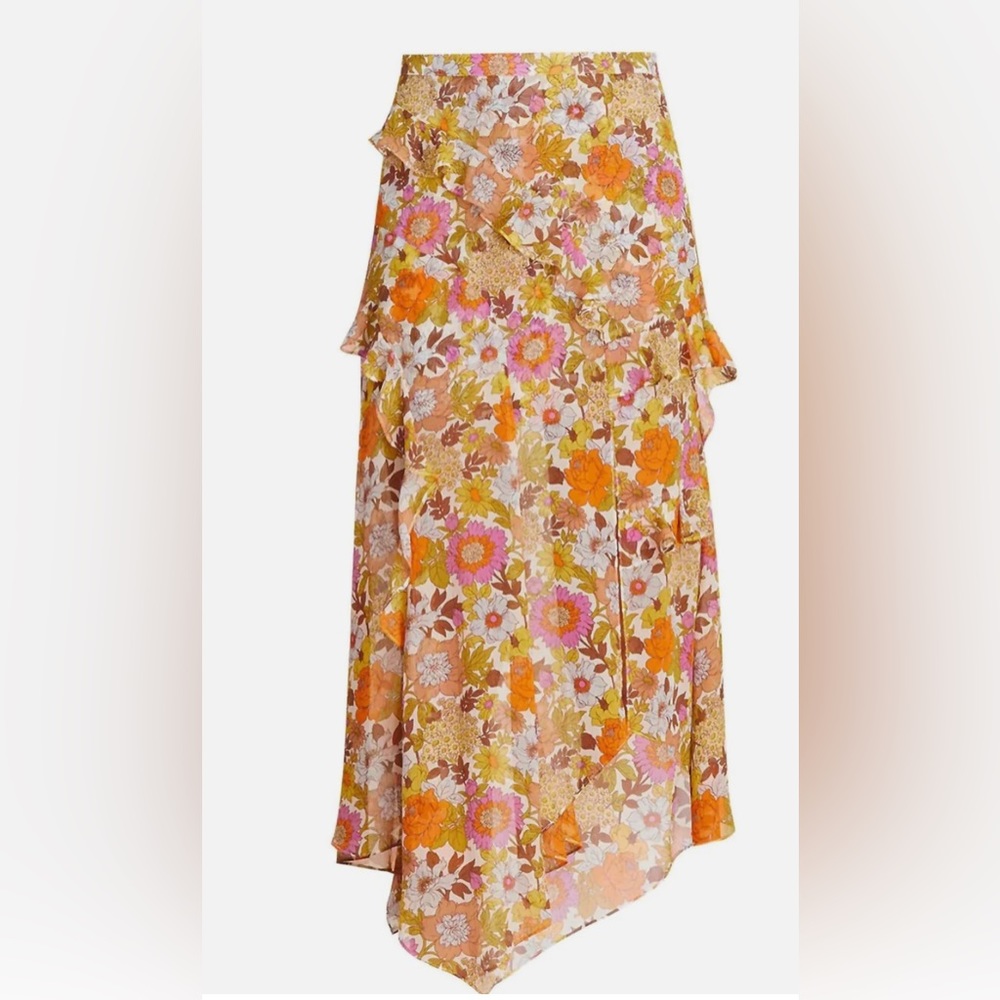 VERONICA BEARD
Eleonora Garden-Floral Skirt In Stone Multi